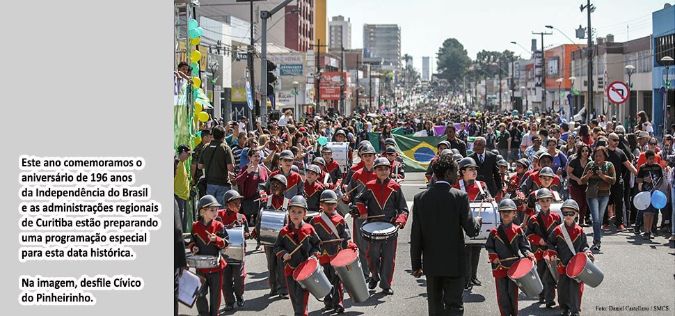 Regionais organizam atos cívicos para comemorar a Semana da Pátria