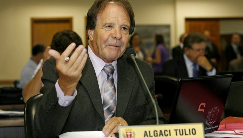 Nota de pesar pela morte do radialista e político Algaci Tulio
