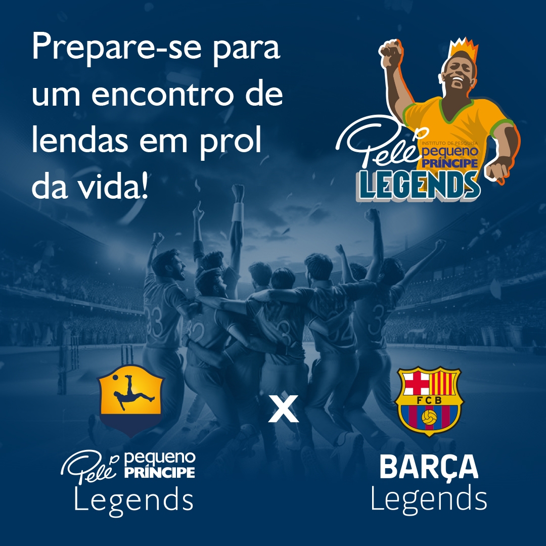 Seleção Pelé Pequeno Príncipe enfrenta Barça Legends 