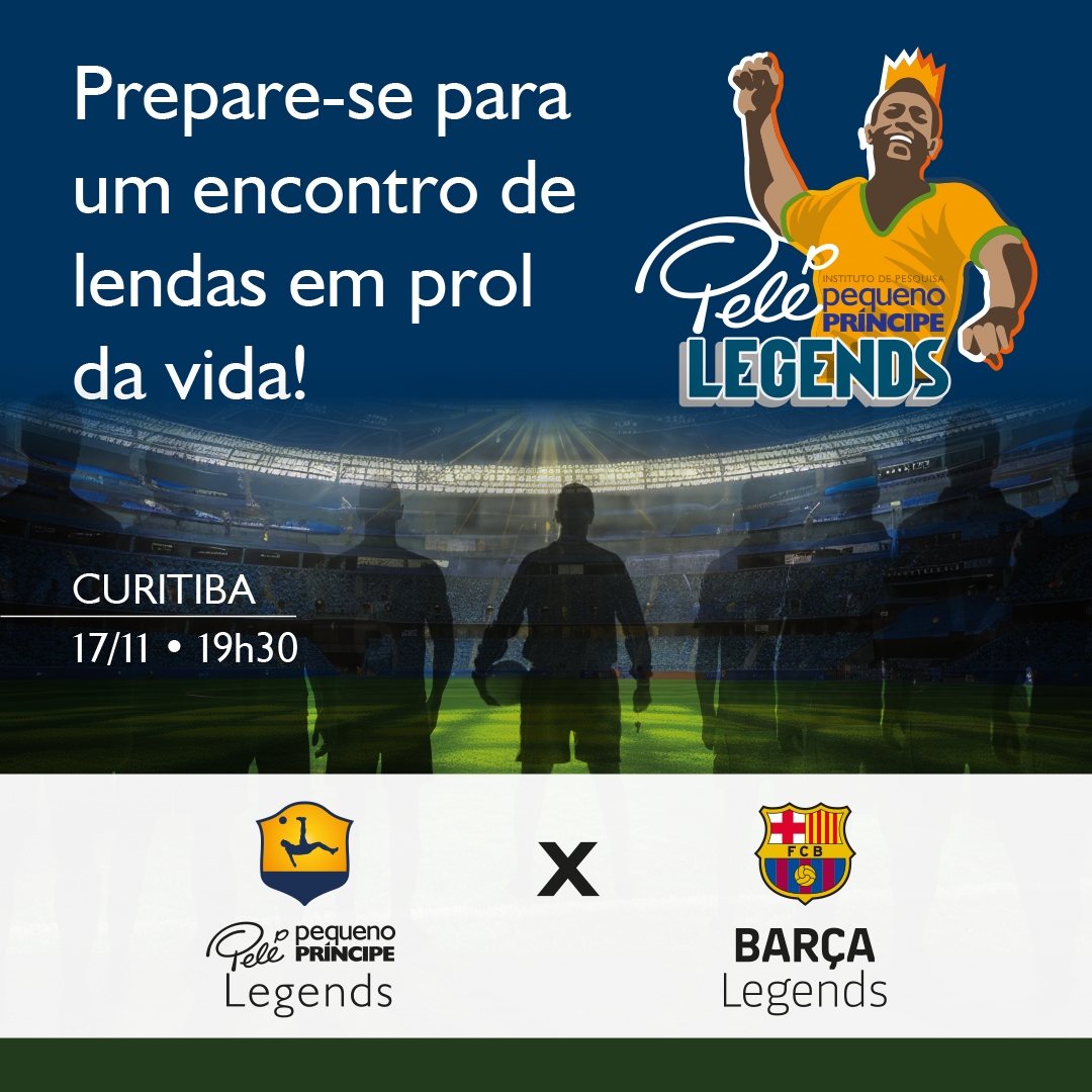 Seleção Pelé Pequeno Príncipe enfrenta Barça Legends 