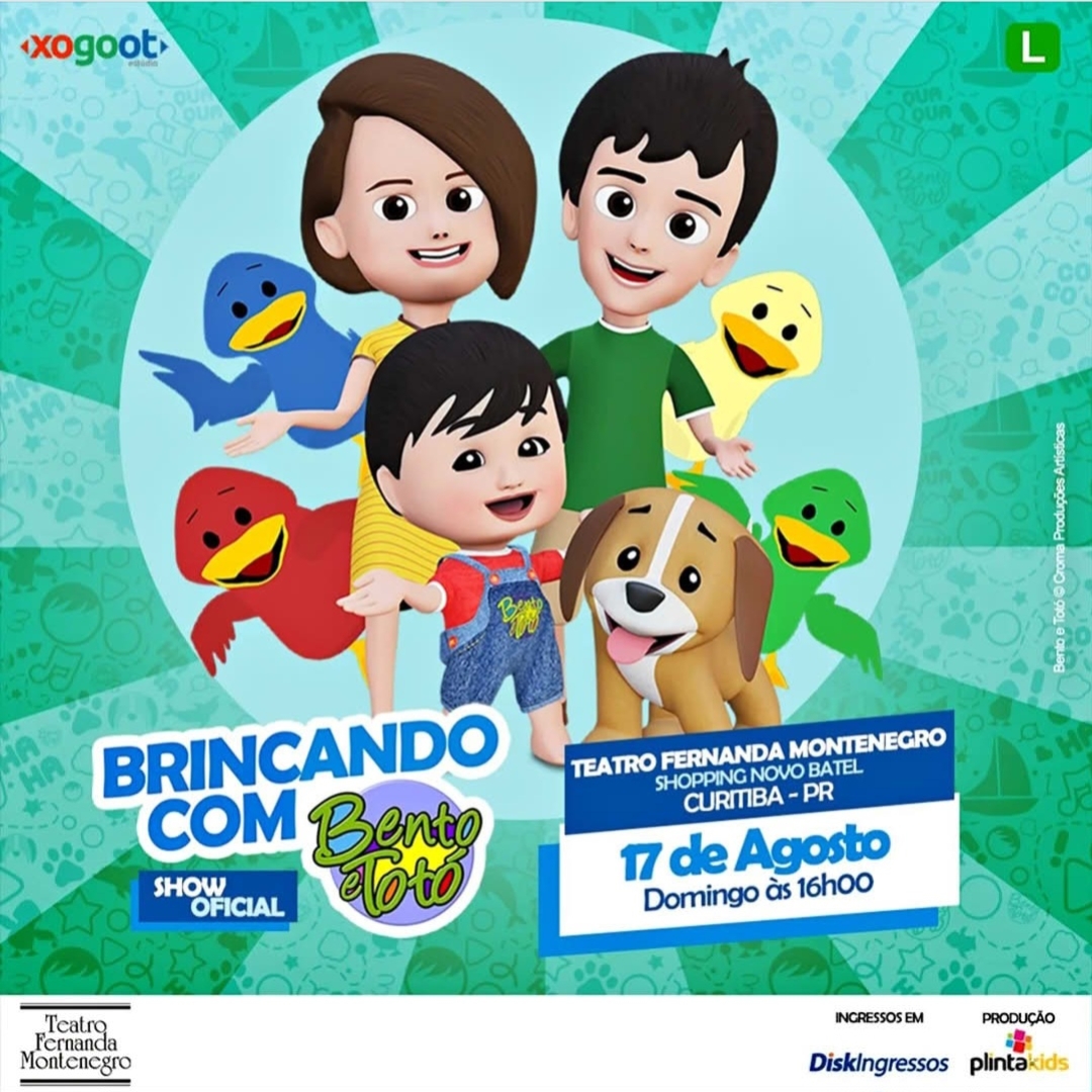 Bento e Totó desembarca em Curitiba em Agosto