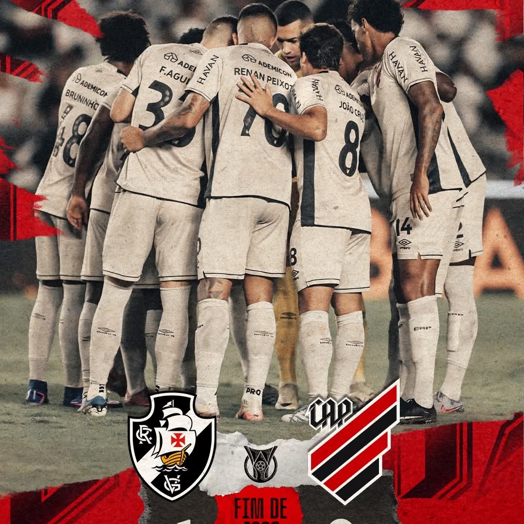 Vasco vence o Athletico em São Januário e amplia jejum do Furacão fora de casa