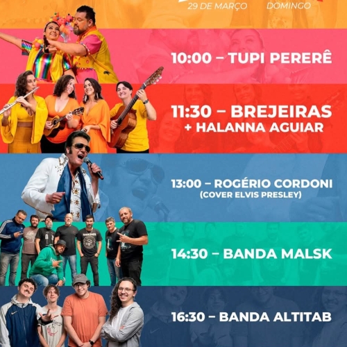 Aniversário de Curitiba com shows musicais na Feira da Menô!