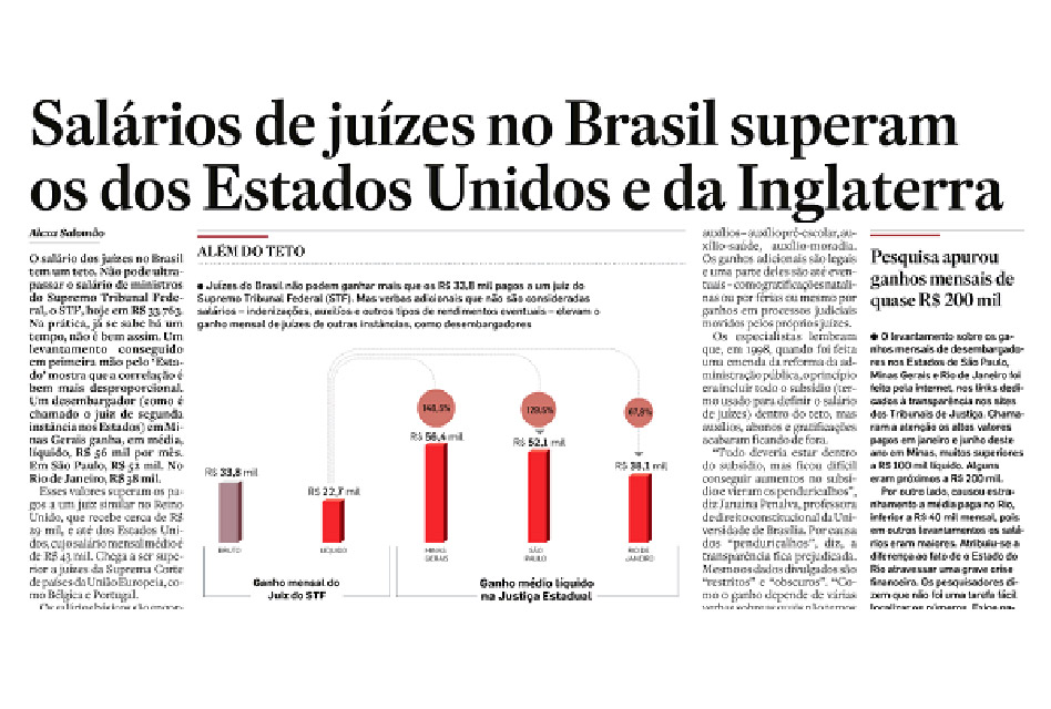 Juízes milionários fazem do Poder Judiciário um local de injustiças