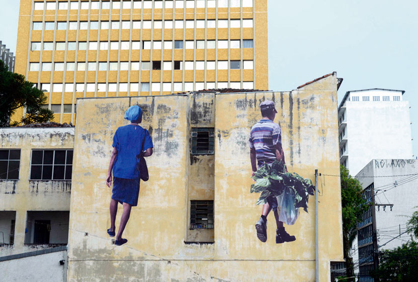 Intervenções urbanas de Estevan Reder no Museu da Fotografia