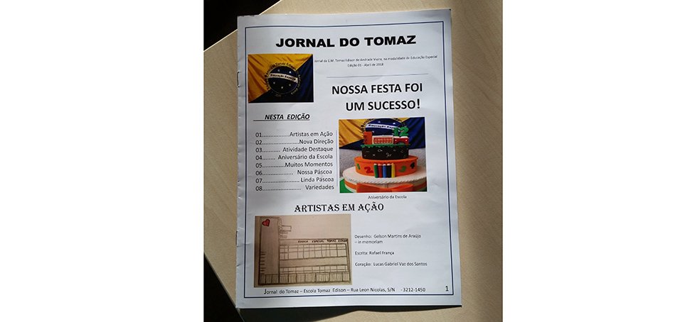 Escola de Educação Especial Tomaz Edison lança jornal especial