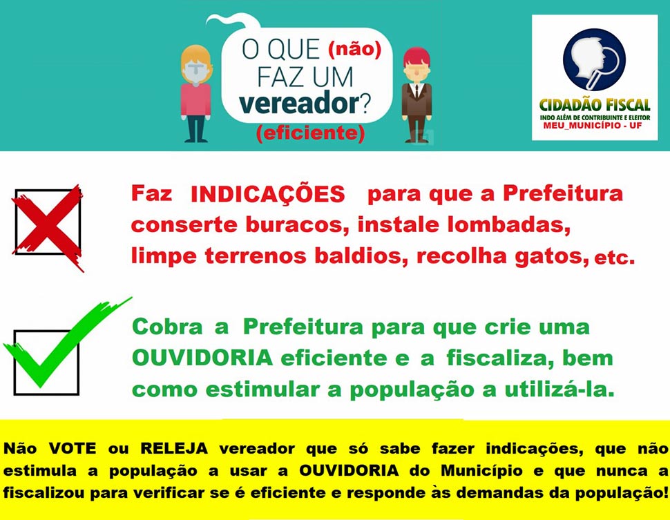 O que (não) faz um bom vereador?