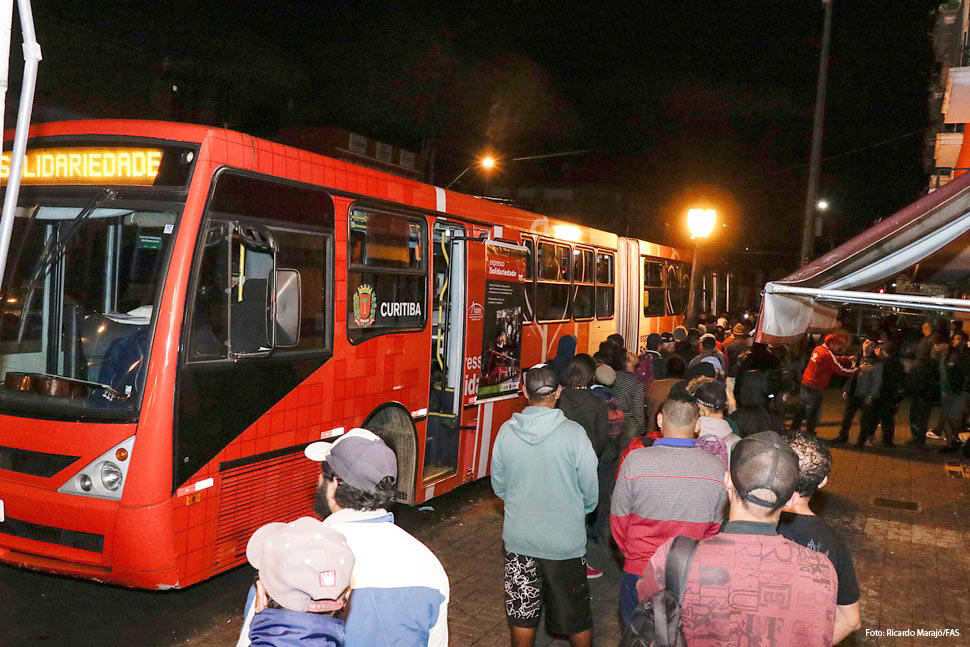 FAS atende 458 pessoas em situação de rua em noite de trabalho intensificado