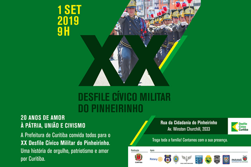 Vem ai mais uma edição do Desfile do Pinheirinho sob a responsabilidade da Prefeitura Municipal de Curitiba. PARTICIPE!!