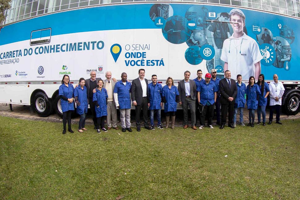 Ratinho Junior e Ney Leprevost viabilizam Carretas do Conhecimento patrocinadas pela Volkswagen