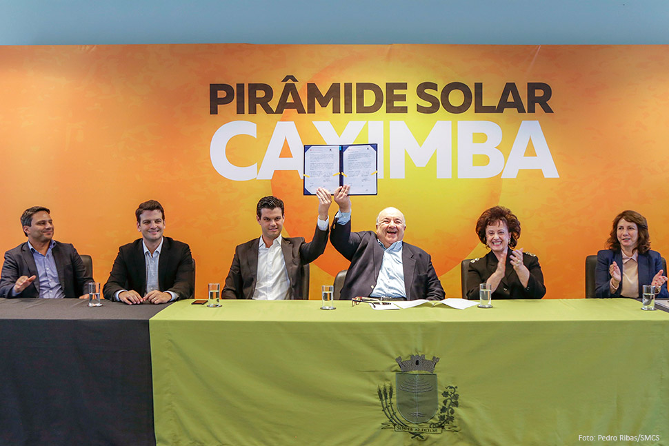 Pirâmide Solar da Caximba vai produzir 43% do consumo de energia de prédios municipais