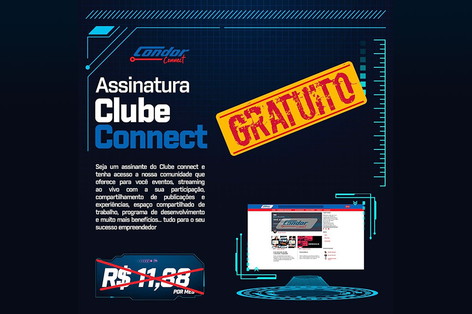 Condor Connect lança clube gratuito para fomentar o empreendedorismo durante o isolamento social