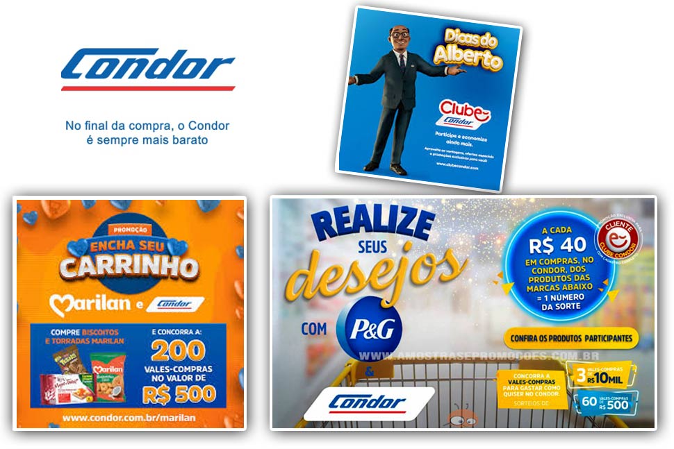 Fornecedores do Condor oferecem promoções exclusivas para clientes da rede