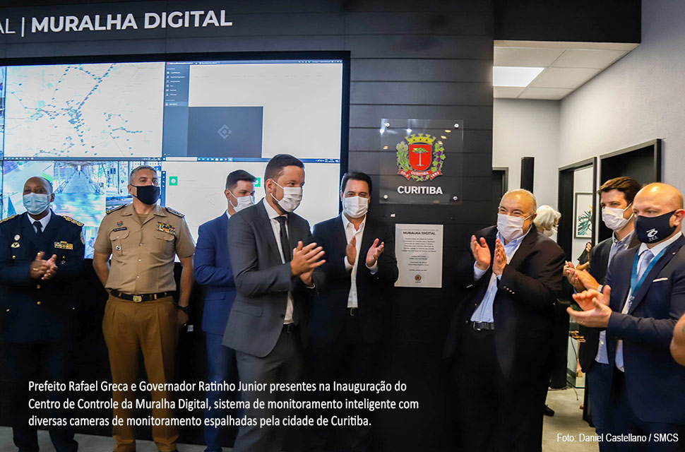 Centro de Controle Operacional da Muralha Digital de Curitiba começa a funcionar