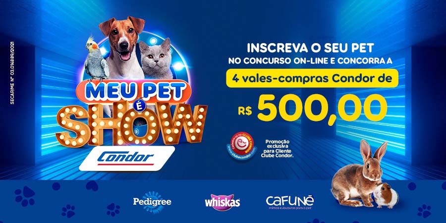 Condor realiza concurso pet on-line