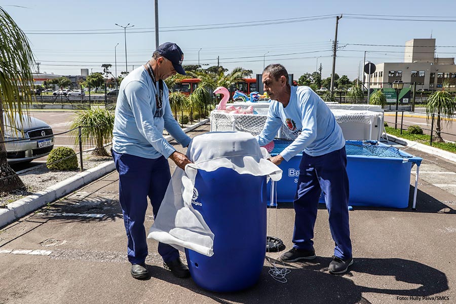 Saúde alerta para o risco da dengue e orienta forma correta de reaproveitar água