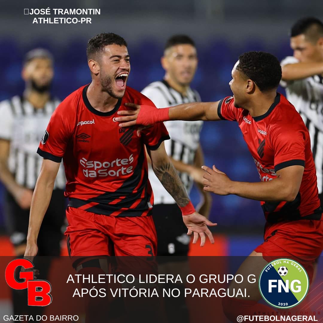 Athletico lidera o grupo G após vitória por 2x1 no Paraguai