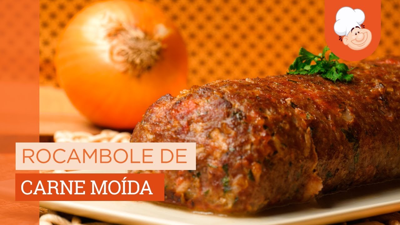 Rocambole de carne moída [Vídeo Receita]