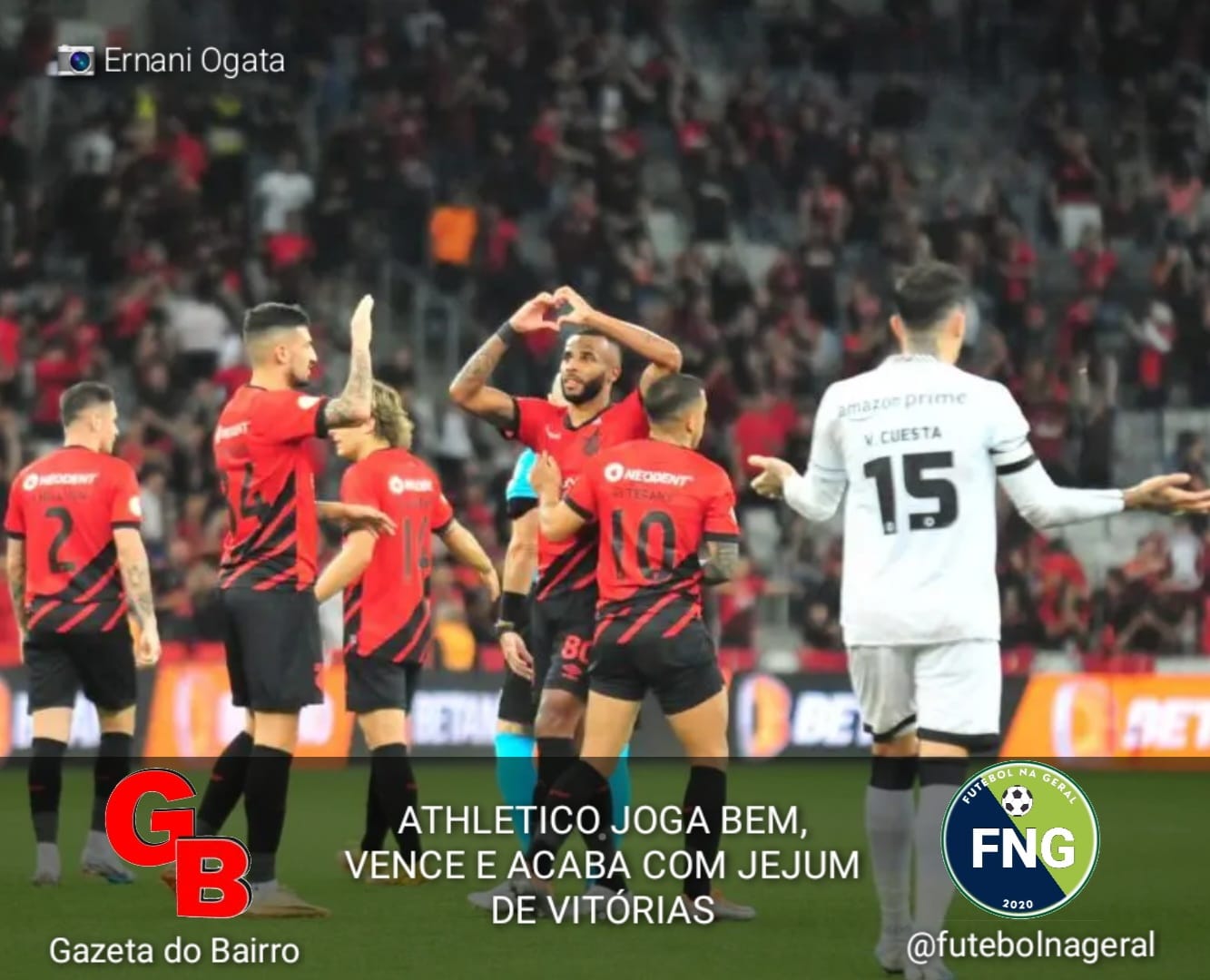 ATHLETICO JOGA BEM, VENCE E ACABA COM JEJUM DE VITÓRIAS