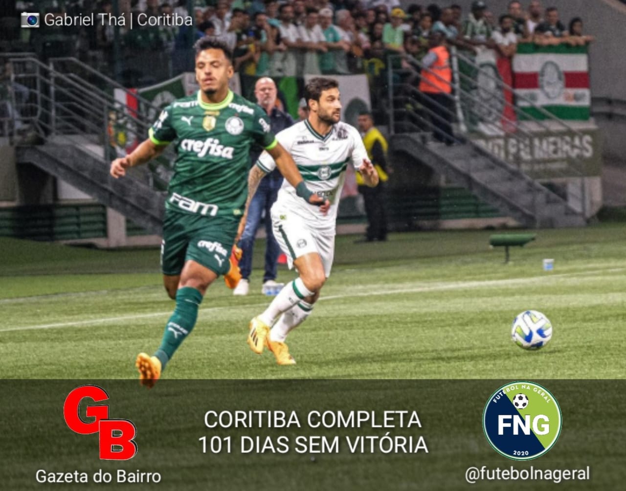 CORITIBA COMPLETA 101 DIAS SEM VITÓRIA