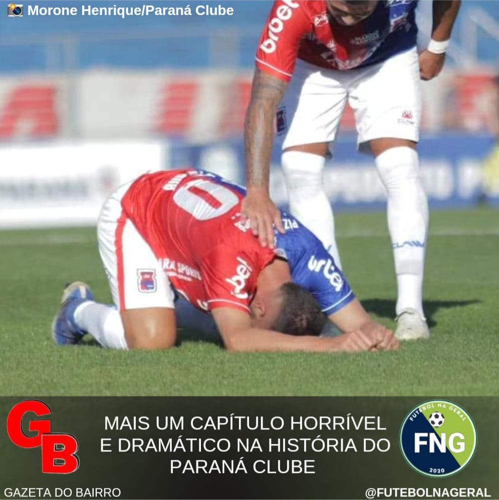 Mais um Capítulo horrível e dramático na história do Paraná Clube