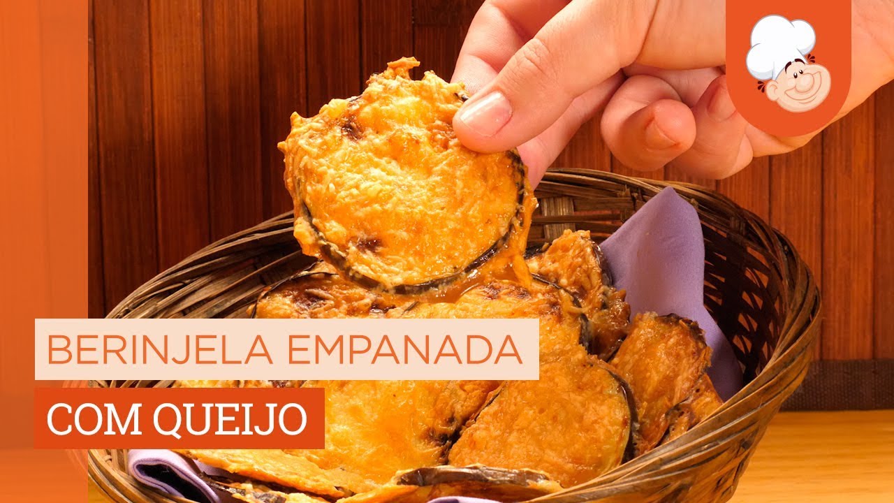 Berinjela empanada com queijo [Vídeo Receita]