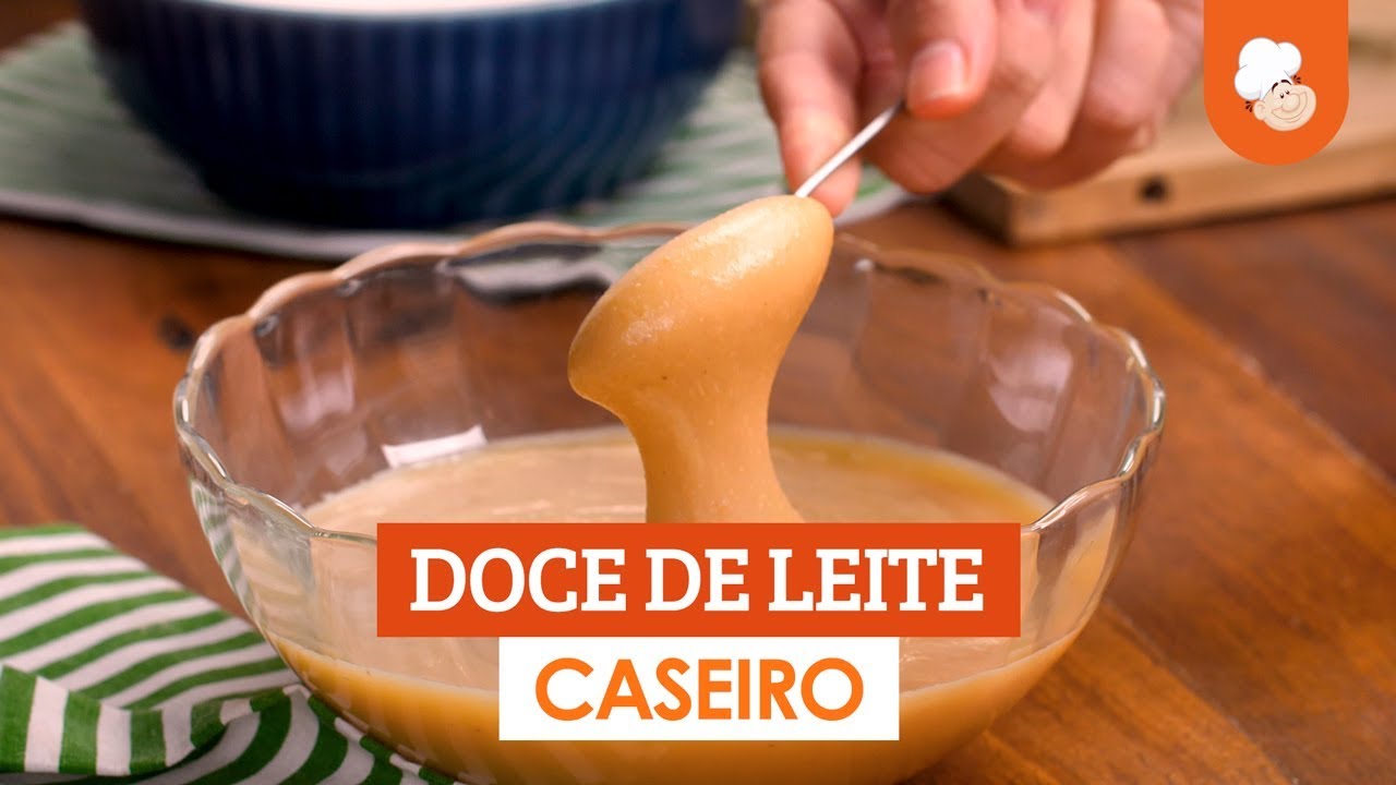 Doce de leite caseiro. [Vídeo Receita]