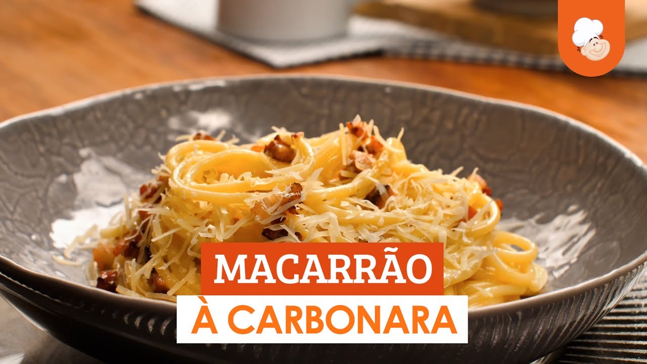 Macarrão à carbonara [Vídeo Receita]