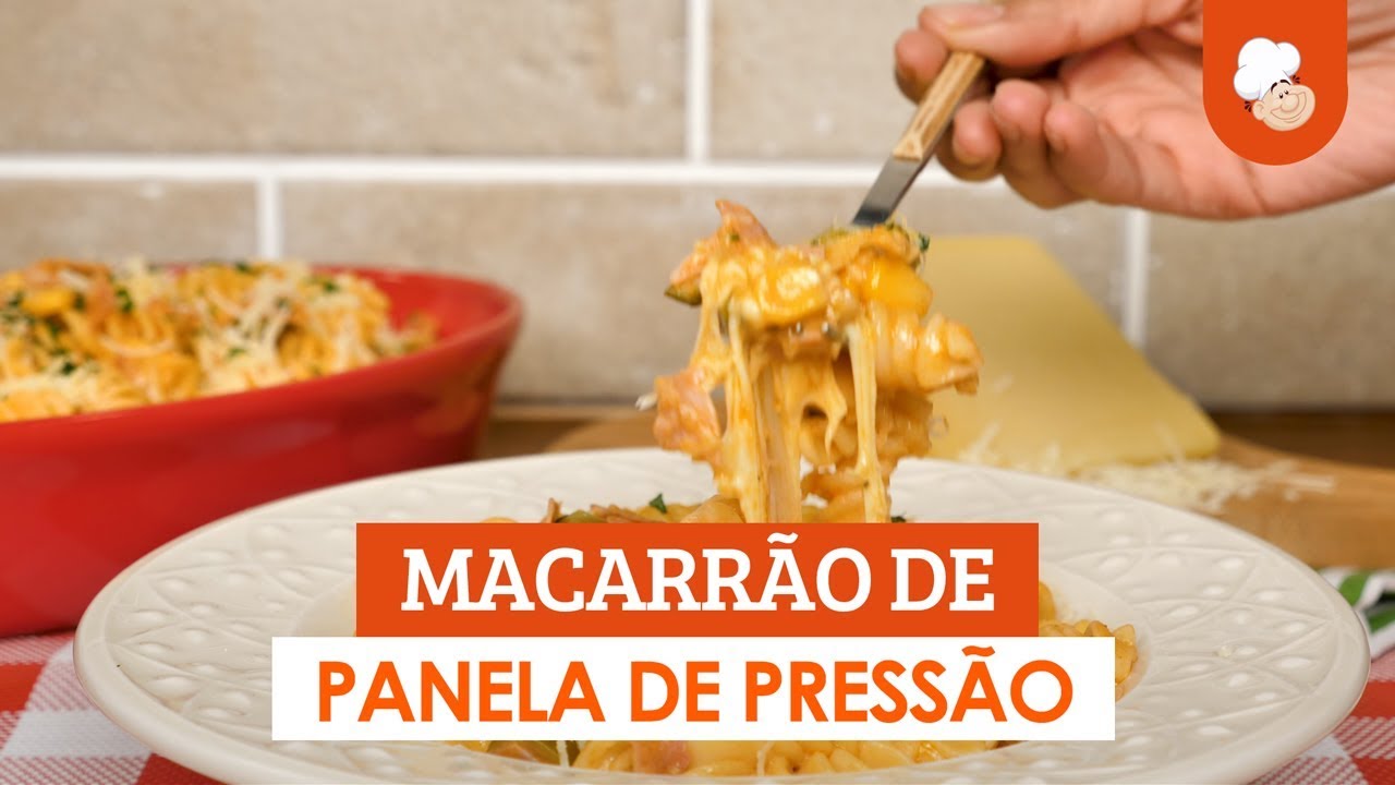 Macarrão de panela de pressão [Vídeo Receita]