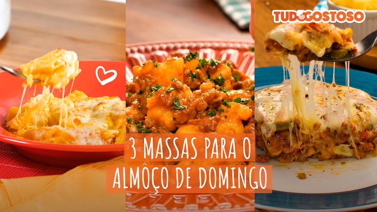 Massas para o Almoço de Domingo [Vídeo Receita]