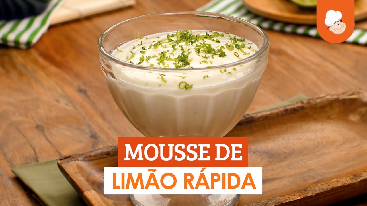 Mousse de limão rápida [Vídeo Receita]