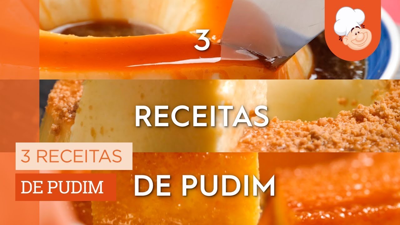 Pudim de Leite Condensado
Pudim de Chocolate
Pudim de Maracujá [Vídeo Receita]