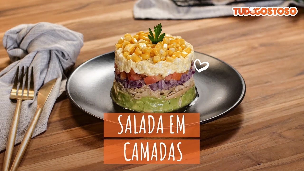 Salada em Camadas [Vídeo Receita]