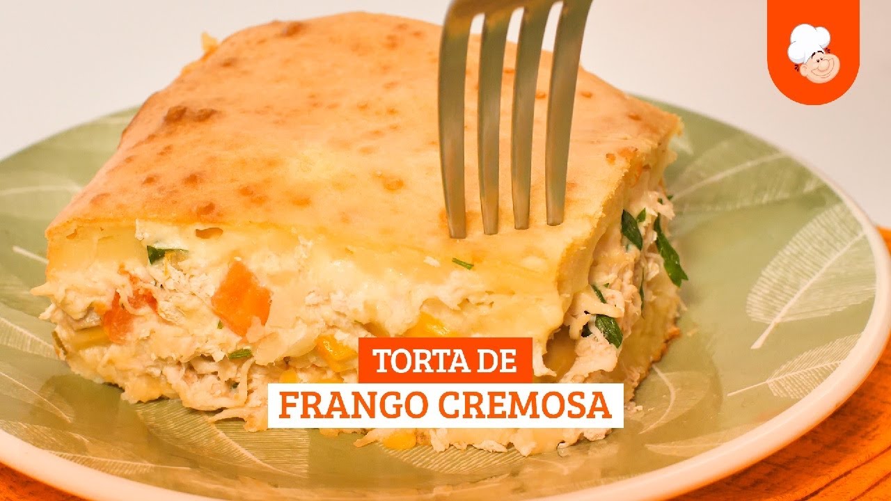 Torta de frango cremosa [Vídeo Receita]