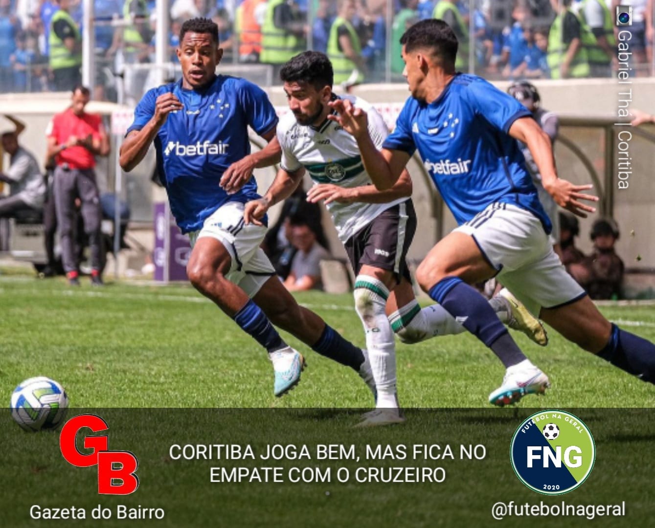 Coritiba joga bem, mas fica no empate com o Cruzeiro