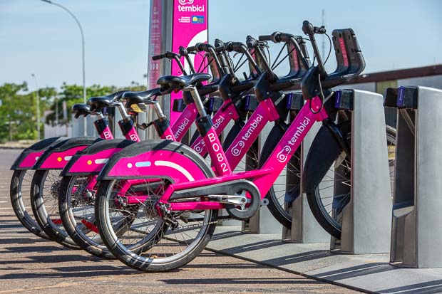 Curitiba agora tem as bikes da tembici espalhadas pela cidade