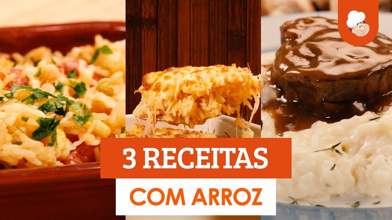 3 Receitas com Arroz - Receitas TudoGostoso [Vídeo Receita]