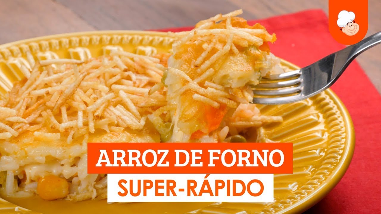 Arroz de forno super-rápido [Vídeo Receita]