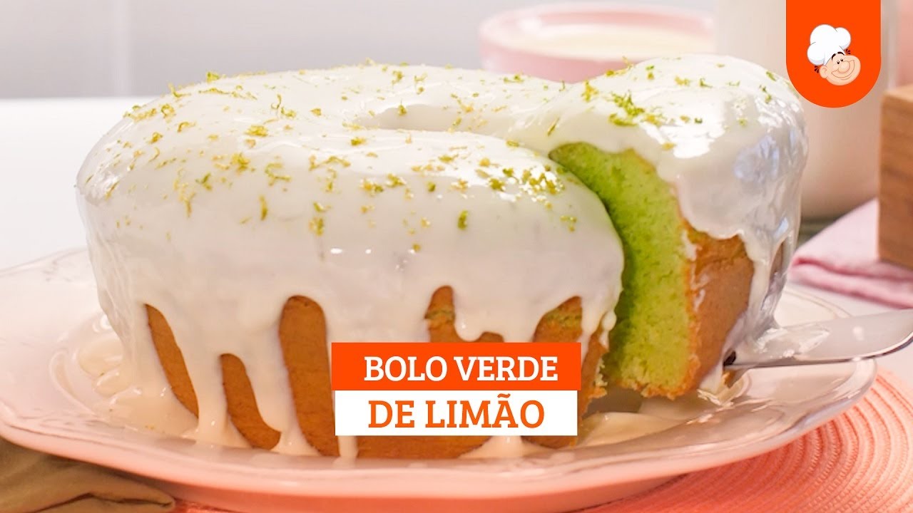 Bolo verde de limão [Vídeo Receita]