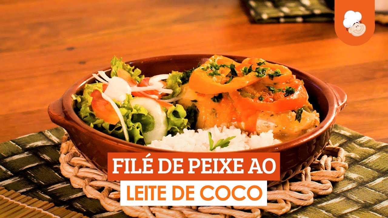 Filé de peixe ao leite de coco [Vídeo Receita]