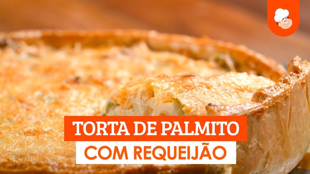 Torta de palmito com requeijão [Vídeo Receita]