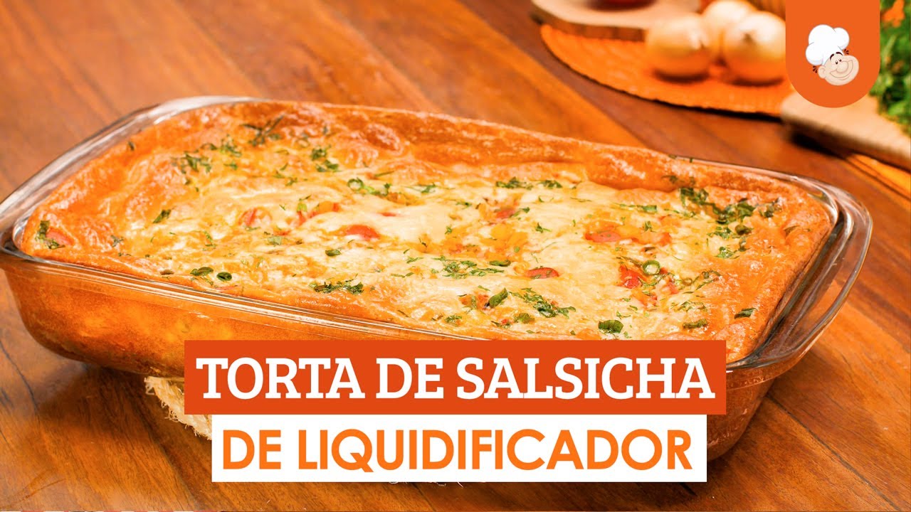 Torta de salsicha de liquidificador [Vídeo Receita]