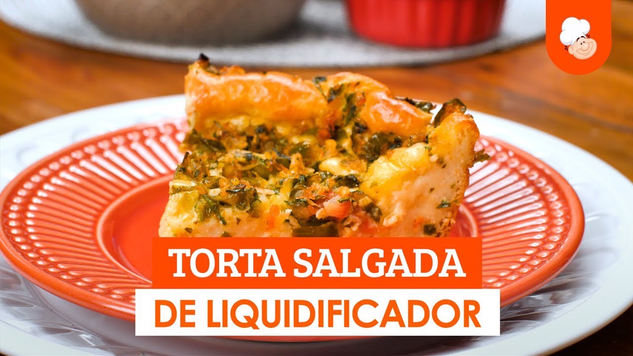 Torta salgada de liquidificador [Vídeo Receita]