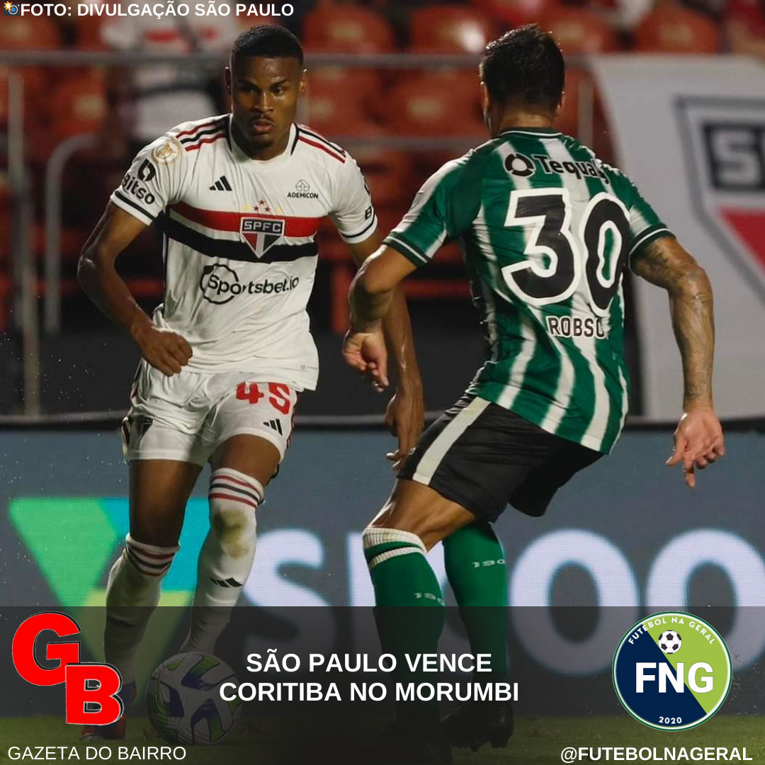 São Paulo vence Coritiba no Morumbi