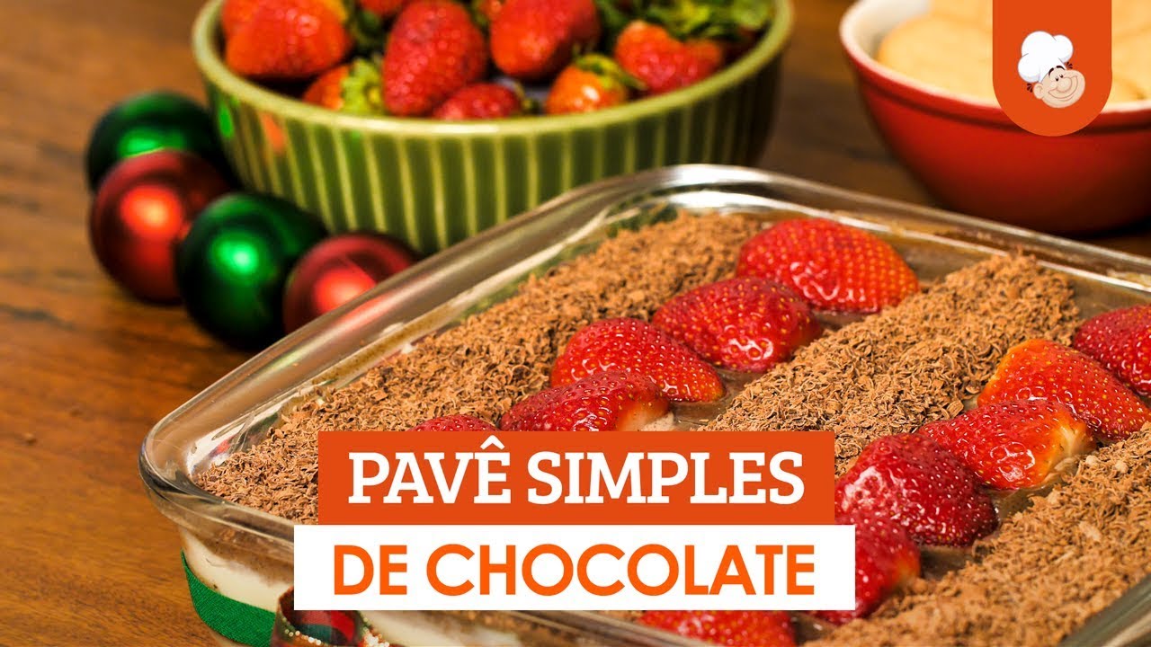 Pavê simples de chocolate [Vídeo Receita]