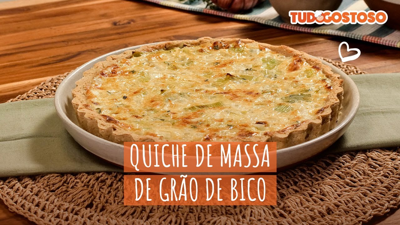 Quiche de Grão-de-Bico [Vídeo Receita]