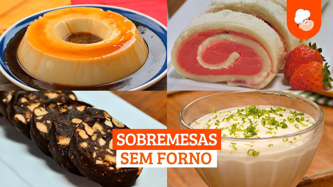 3 Sobremesas Sem Forno [Vídeo Receita]