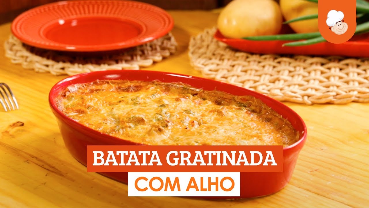 Batata gratinada com alho [Vídeo Receita]