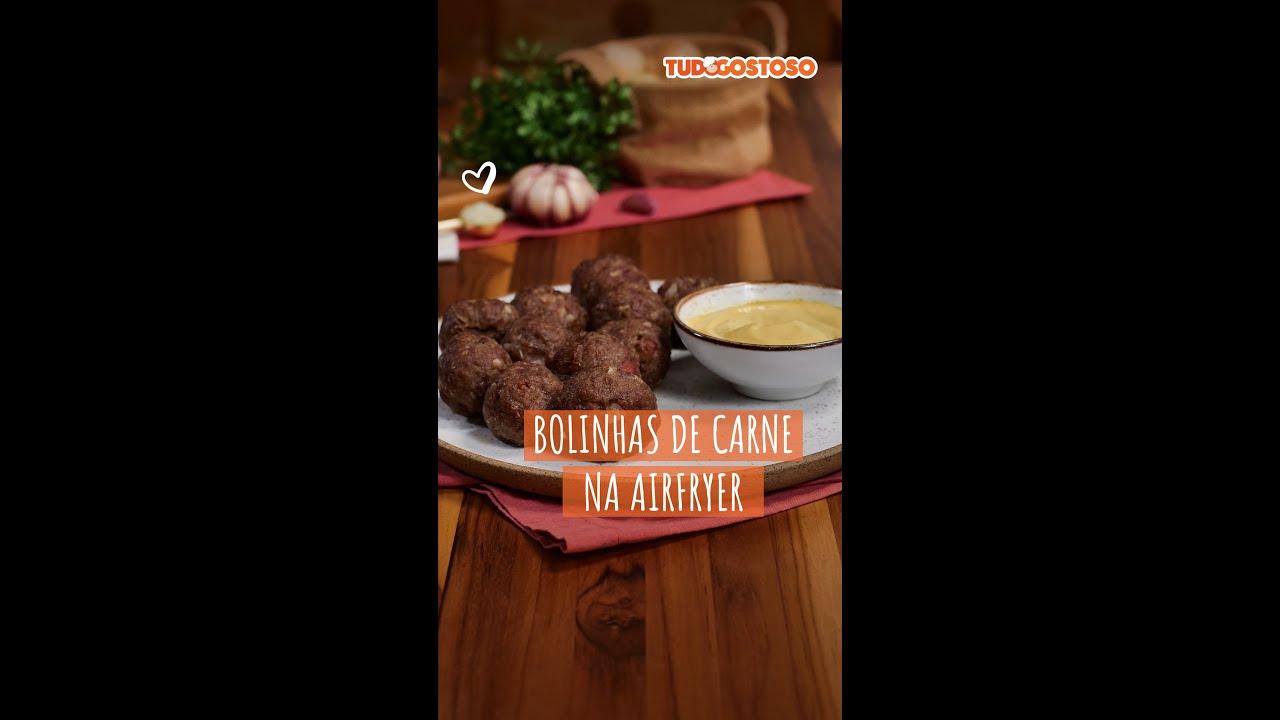 Bolinhas de carne na Airfryer [Vídeo Receita]