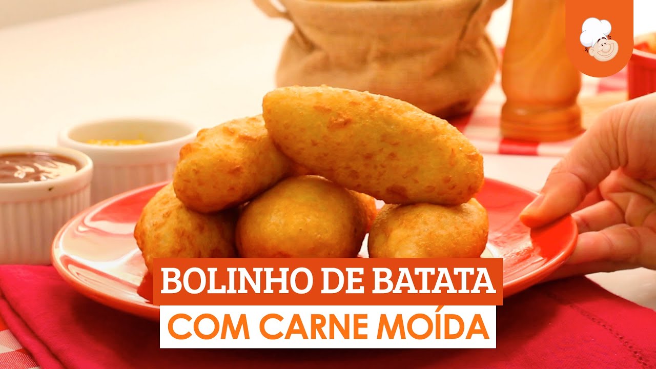 Bolinho de batata com carne moída [Vídeo Receita]